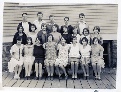 Potlatch High School class of 1931 class photo.