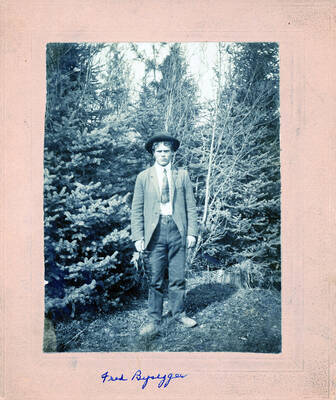 Fred Bysegger. He drowned in 1922 in the Palouse River.