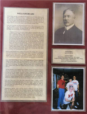 An informational poster on the Wiliam Deary family, originally published as part of the Lone Jack Mystery Family Contest.