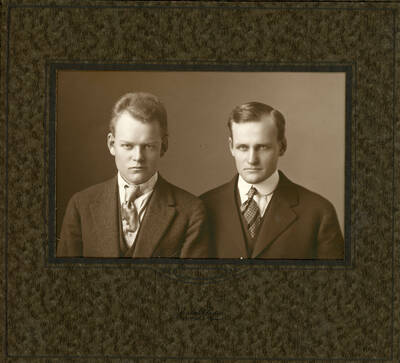 Portrait photograph of Irving and Roswell Strong.