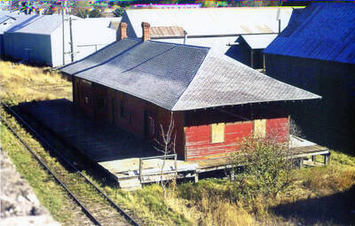 Photograph of the WI&M Railway/Milwaukee Railroad Depot in Palouse.