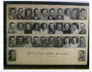 Photograph of Potlatch High School. Class of 1951.