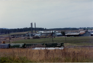 Photograph looking Southwest at the Potlatch Mill.