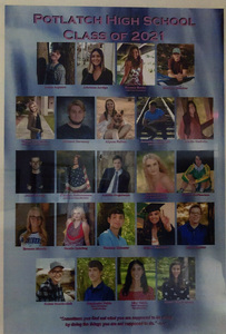Photograph of Potlatch High School. Class of 2021.