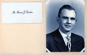 Portrait of Morris J. Burden