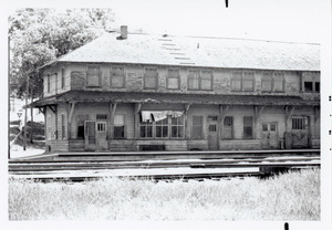 Photograph of the east side view of the WI&M Depot.