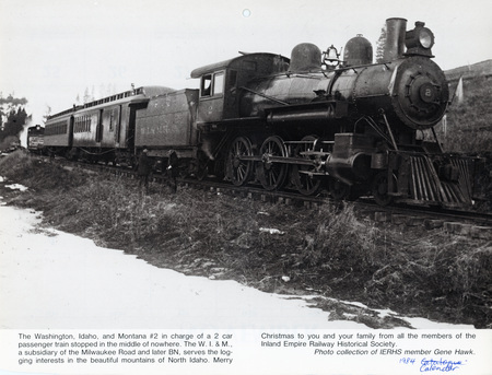 Photograph of WI&M Locomotive #2