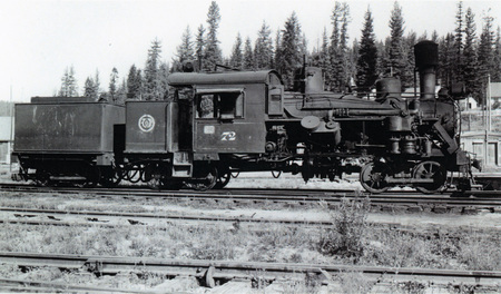 Photograph of Locomotive #72 at Headquarters.