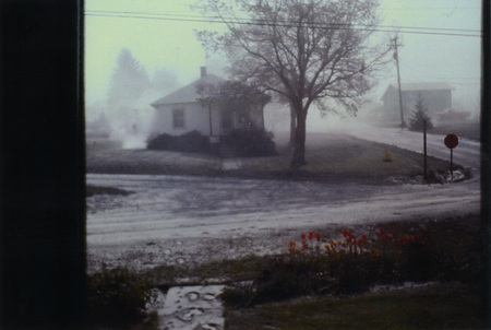 Photograph of cleaning up after the Mt St. Helens explosion.