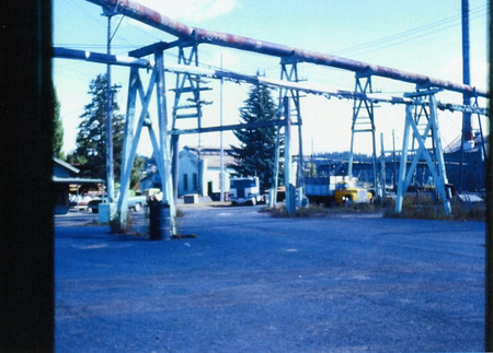 Photograph of the Potlatch Mill yard during demolition.