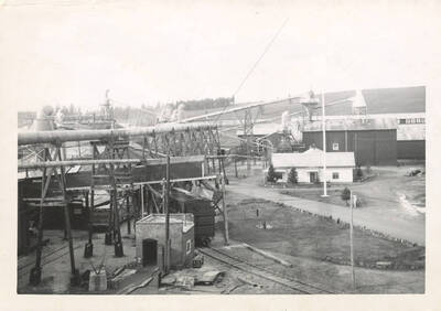 A view over some of the machinery at the sawmill.