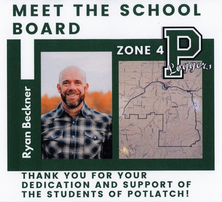 Document of the Potlatch School District No. 285. School Board. Ryan Beckner.