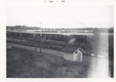 The passenger train used for the Potlatch 50th Anniversary Special.