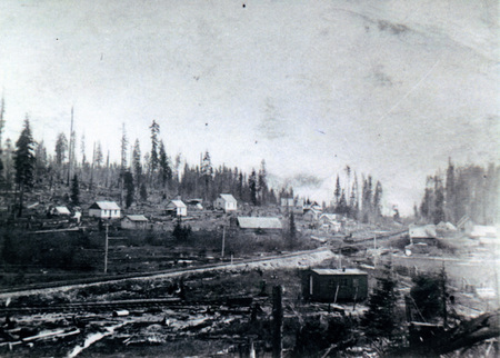 Photograph of Slabtown. One mile North of Bovill.