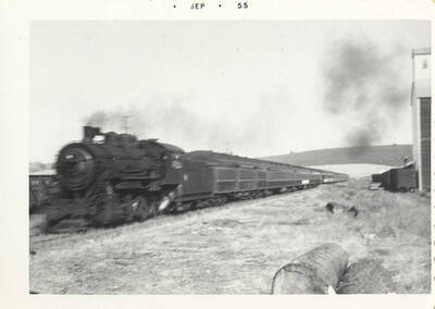 The passenger train used for the Potlatch 50th Anniversary Special.