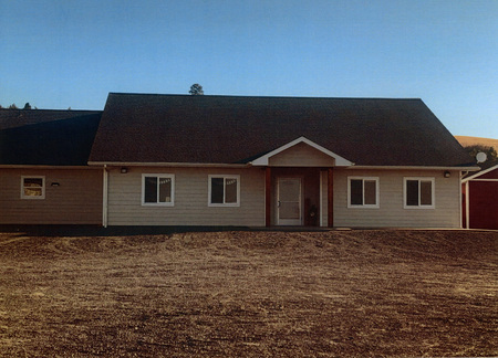 Photograph of the Mennonite School. Wild Rose Congregation.
