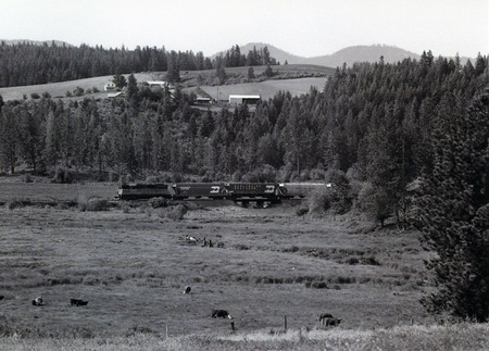 Photograph of the WI&M just outside of Potlatch. Ed Austin Photos.