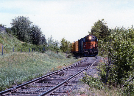 Photograph of the WI&M east of Deary. Ed Austin Photos.