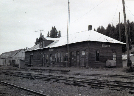 Photograph of the WI&M depot at Bovill. Ed Austin Photos.