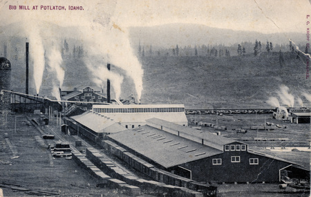 Postcard of the Potlatch Mill.
