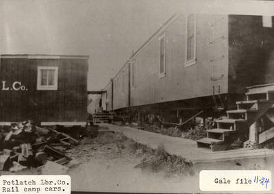 View of a few rail camp cars.