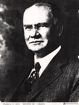 A portrait of Frederic S. Bell.