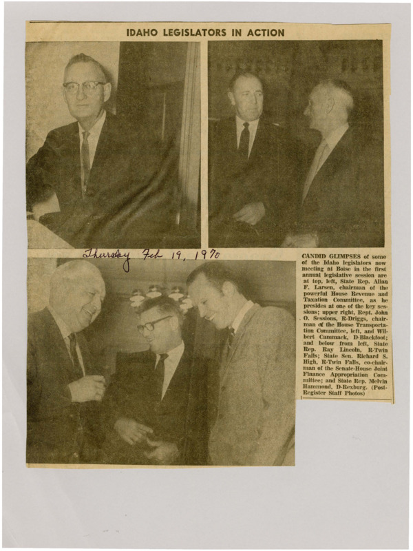 Image labeled "Idaho legislators in action."