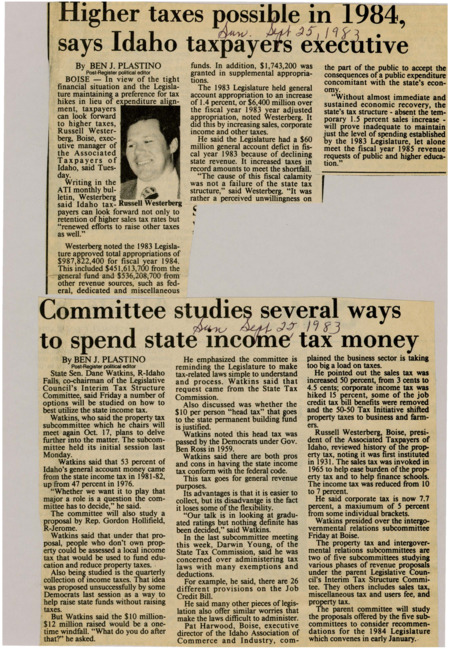 A newspaper article discussing the specifics of tax reform, analyzing the impact of income tax and the potential for non income tax sources of revenue.