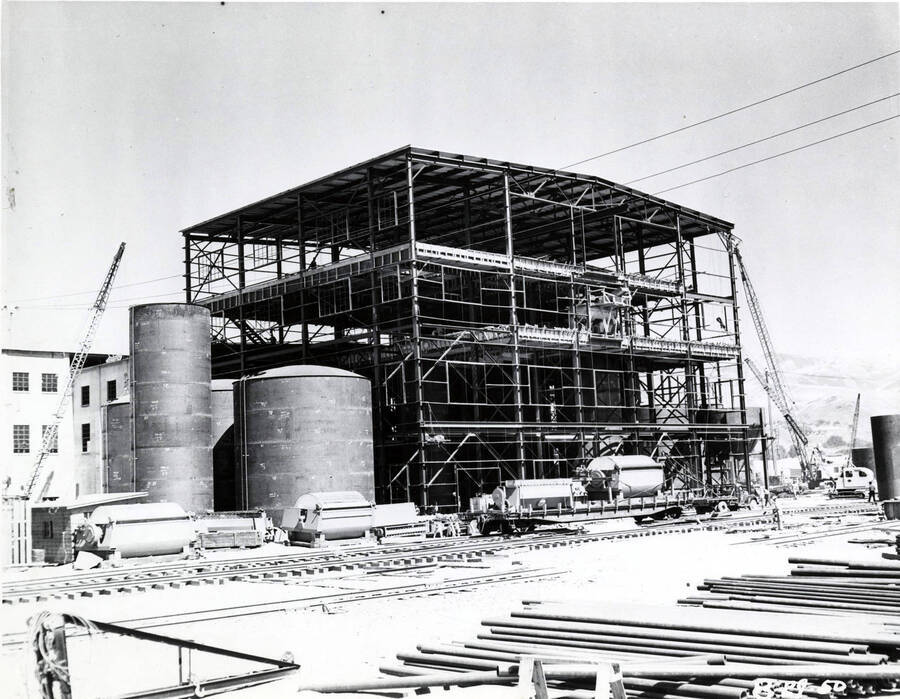Construction of the Recovery and Boiler room at the Clearwater paper mill plant