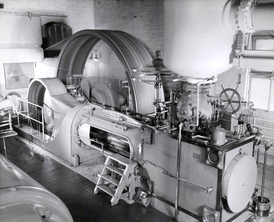 Machinery inside the Clearwater Paper Mill plant.