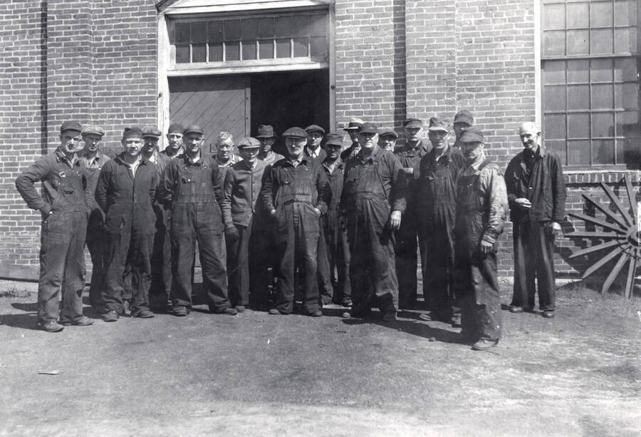 Potlatch Lumber Company W.I. & M Railroad Shop Crew, Circa 1925.