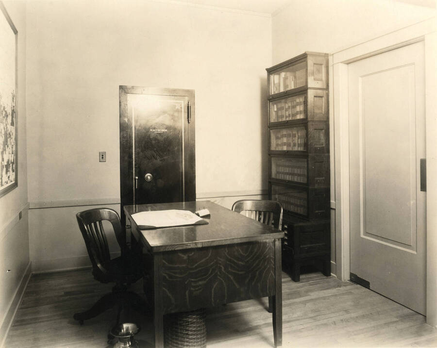 Interior of Land Department Office.