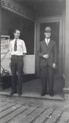 Earl Compton with his father Edward T., one of the many father-son teams working for the company.