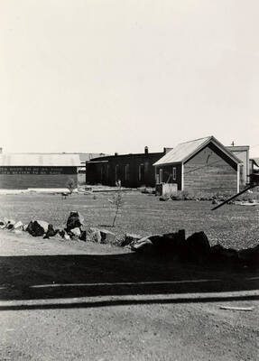 Entrance to plant showing 1949 landscaping.