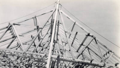 Details of auditorium roof construction.