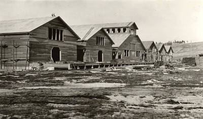 East end dry sheds 1, 2, 3, 4, 5 with remanufacturing plant in center.