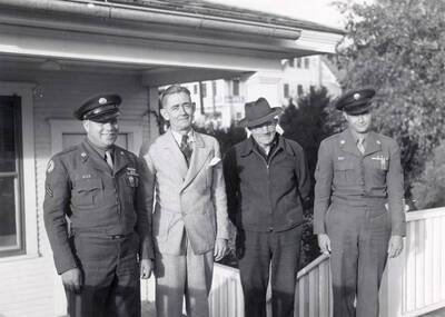 Both soldiers with their fathers.