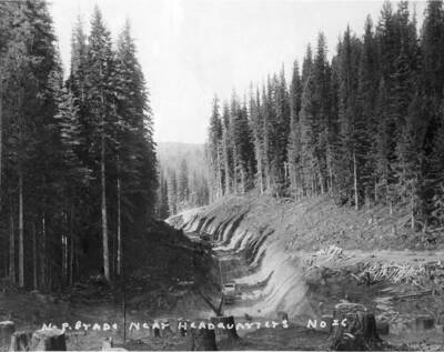 The N-P (Northern Pacific) grade near Headquarters, Idaho.