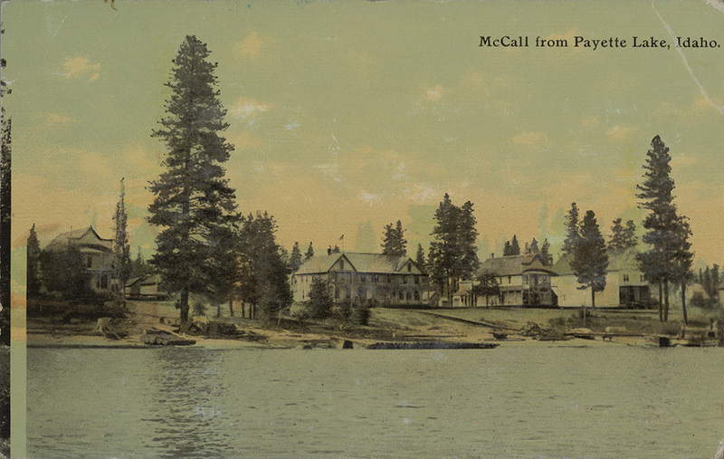 Postcard is of McCall, Idaho from Payette Lake.