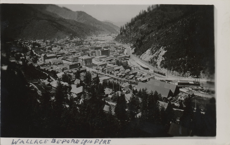 Wallace, Idaho, before the fire August 20, 1910.