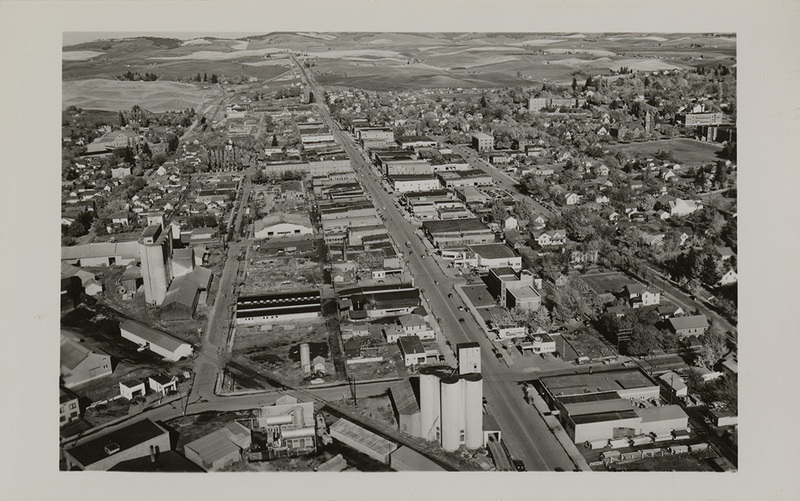 Moscow, Idaho, aerial view.