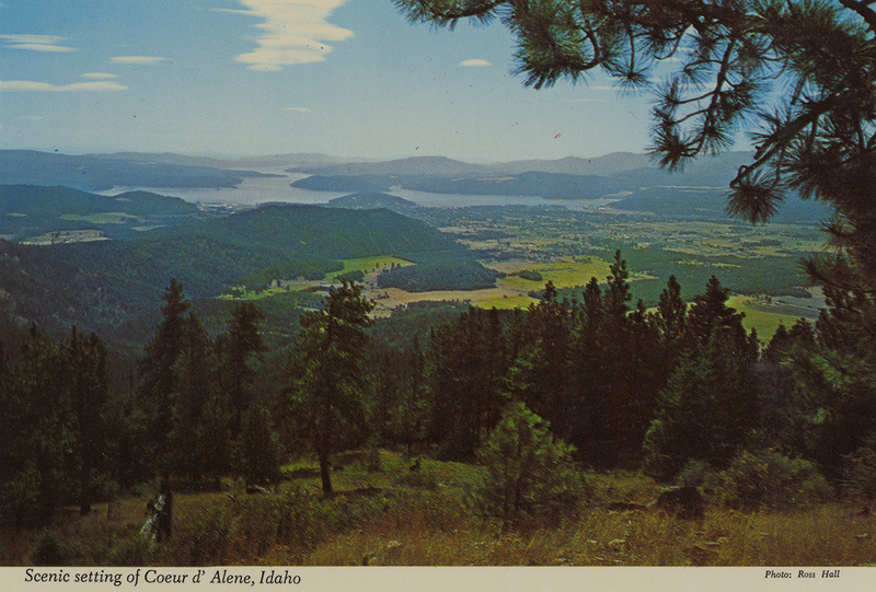 Postcard is of Coeur d'Alene, Idaho.