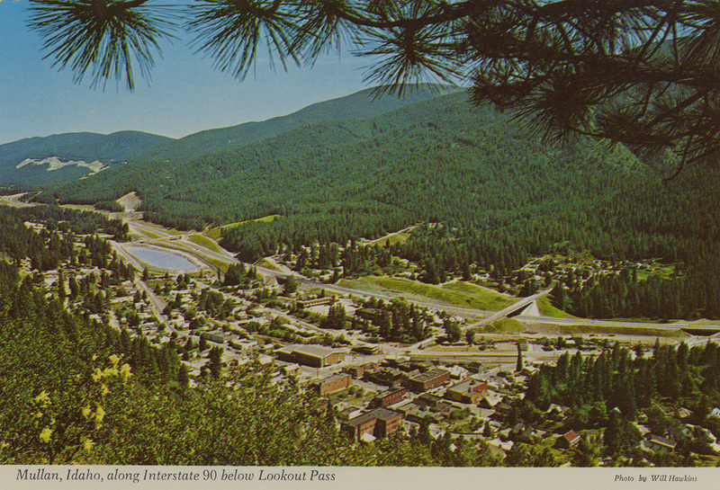 Postcard is of Mullan, Idaho.