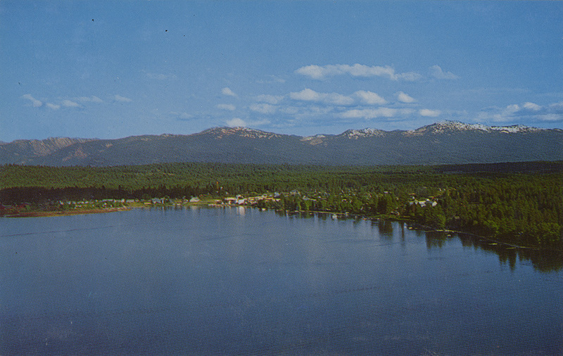 Postcard of Payette Lake and McCall, Idaho.