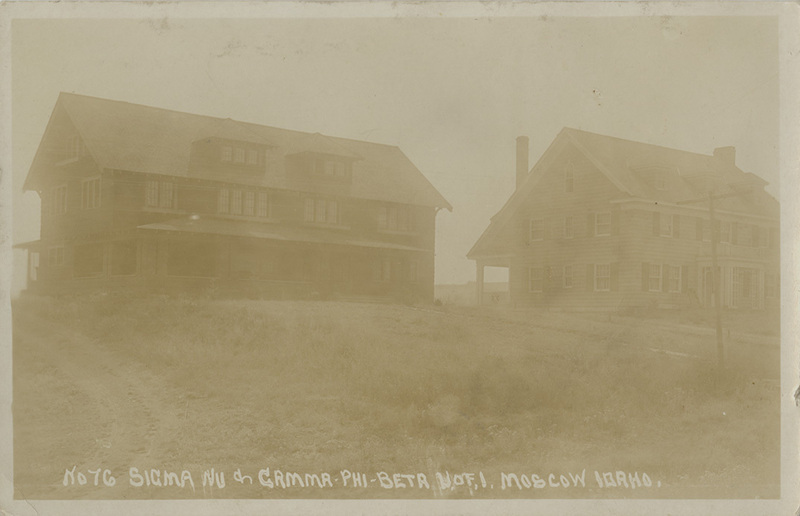 Sigma Nu and Gamma Phi Beta Houses. University of Idaho. No. 76.