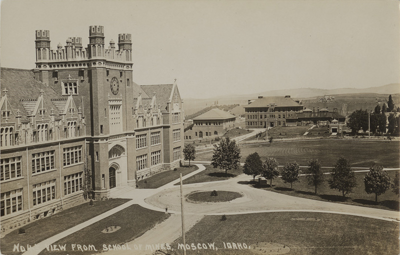 View from School of Mines. Administration Building. University of Idaho. No. 45.