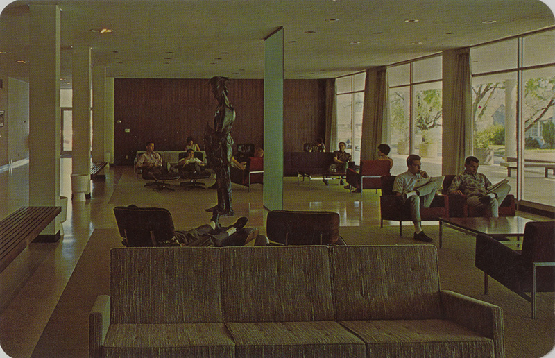 Main lounge, Student Union Building (SUB). University of Idaho.