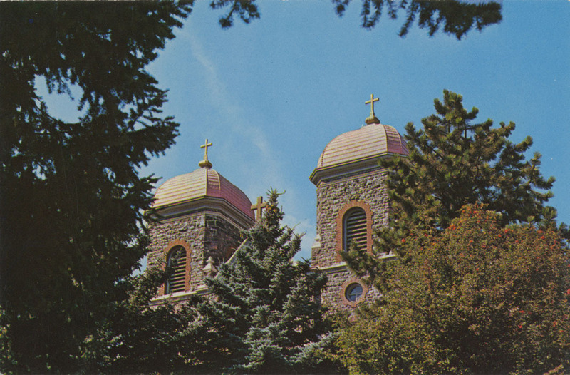 The twin towers of St. Gertrude's Convent, Cottonwood, Idaho.