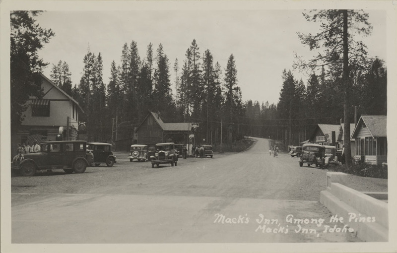 Postcard of Mack's Inn near Island Park, Idaho.
