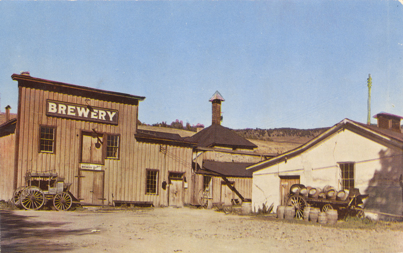 Postcard of the Gilbert Brewery, Virginia City, Montana. | Gilbert Brewery, the oldest brewery in Montana, in Historic Virginia City, Montana.
